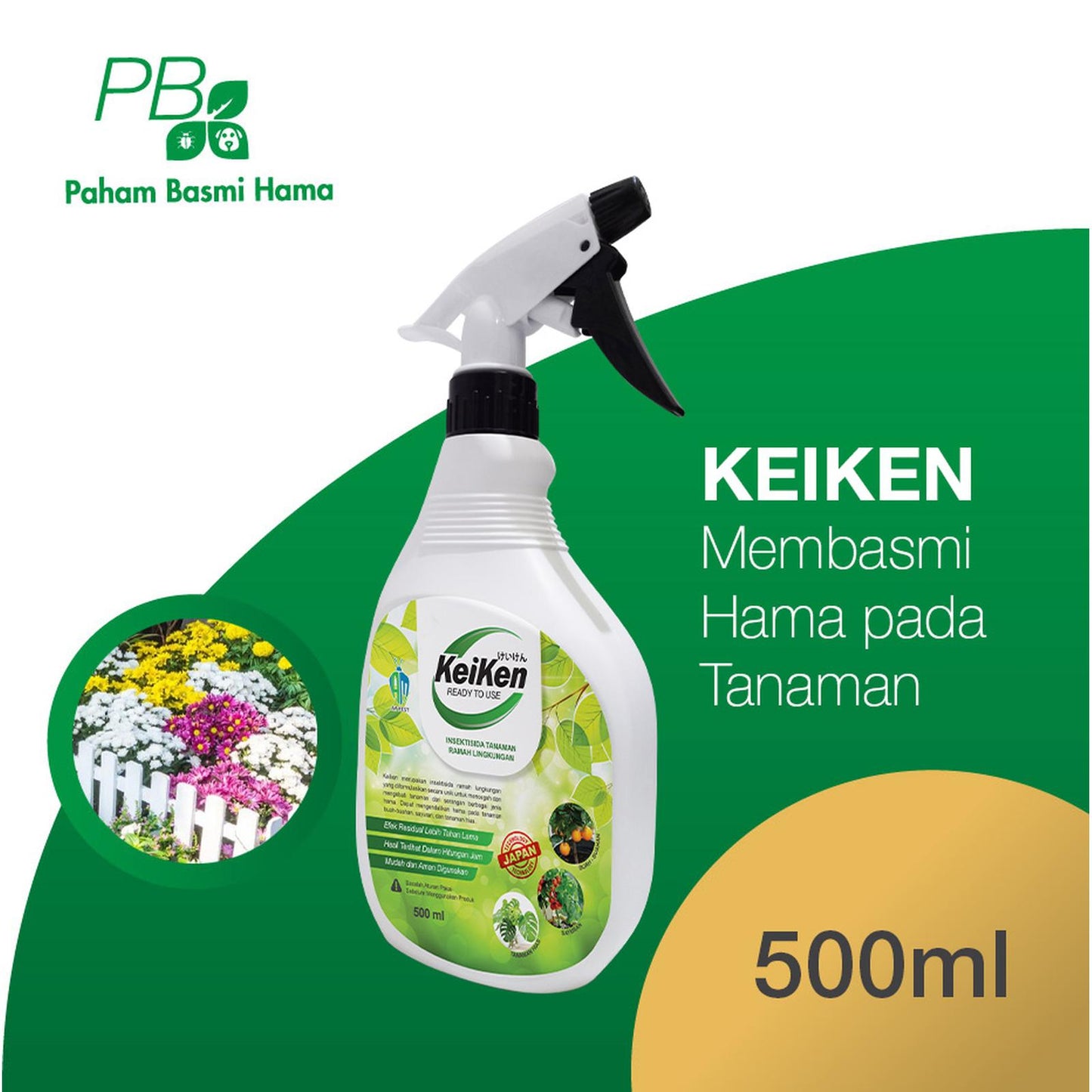 Keiken - Insektisida Pembasmi Segala Hama Tanaman - Pestisida - 500Gr