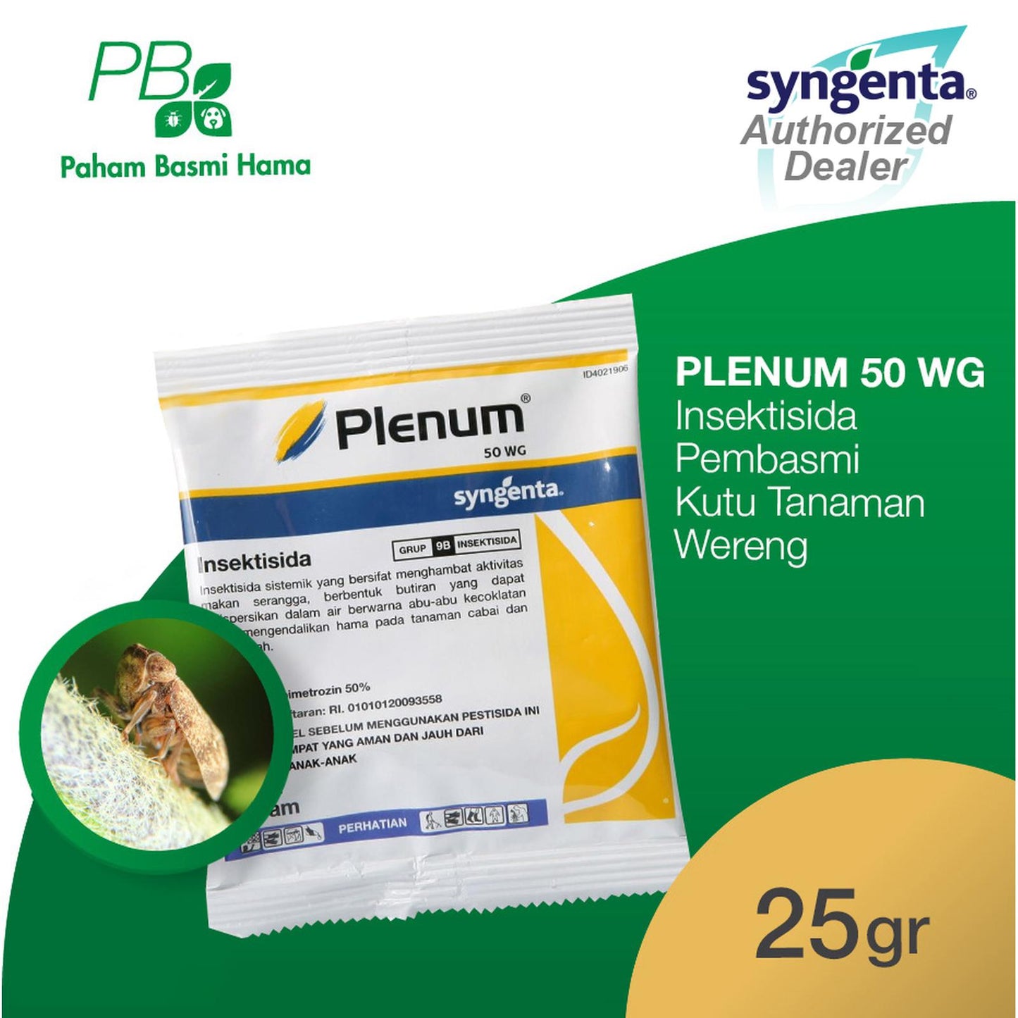 Plenum 50 WG - Insektisida Pembasmi Kutu Tanaman - Wereng - 25 Gr