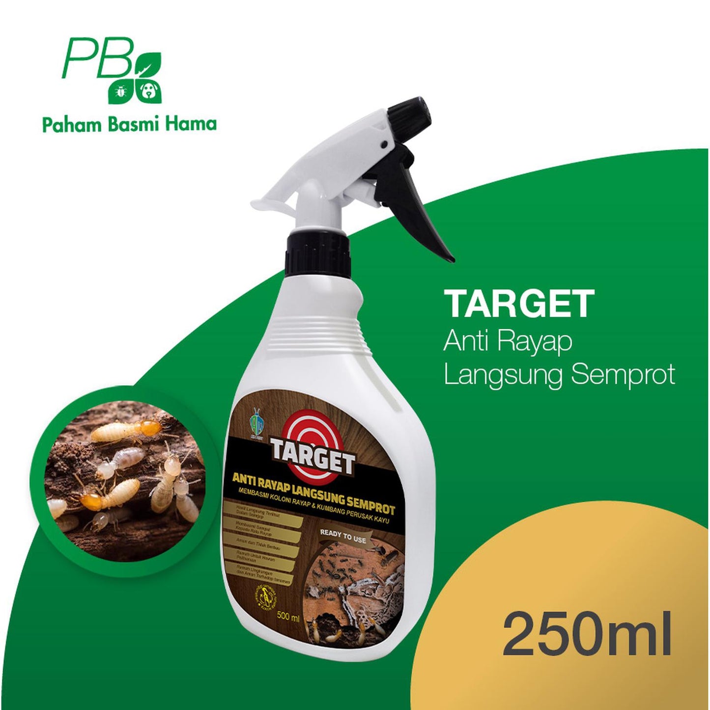 Target - Anti Rayap Semprot - Basmi Sarang Rayap - Koloni - 500 ML
