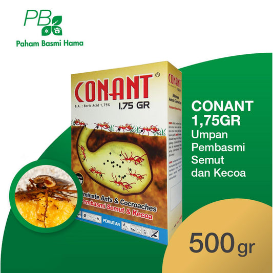 Conant 1,75GR - Umpan Pembasmi Semut dan Kecoa - Racun Semut - 500 Gr
