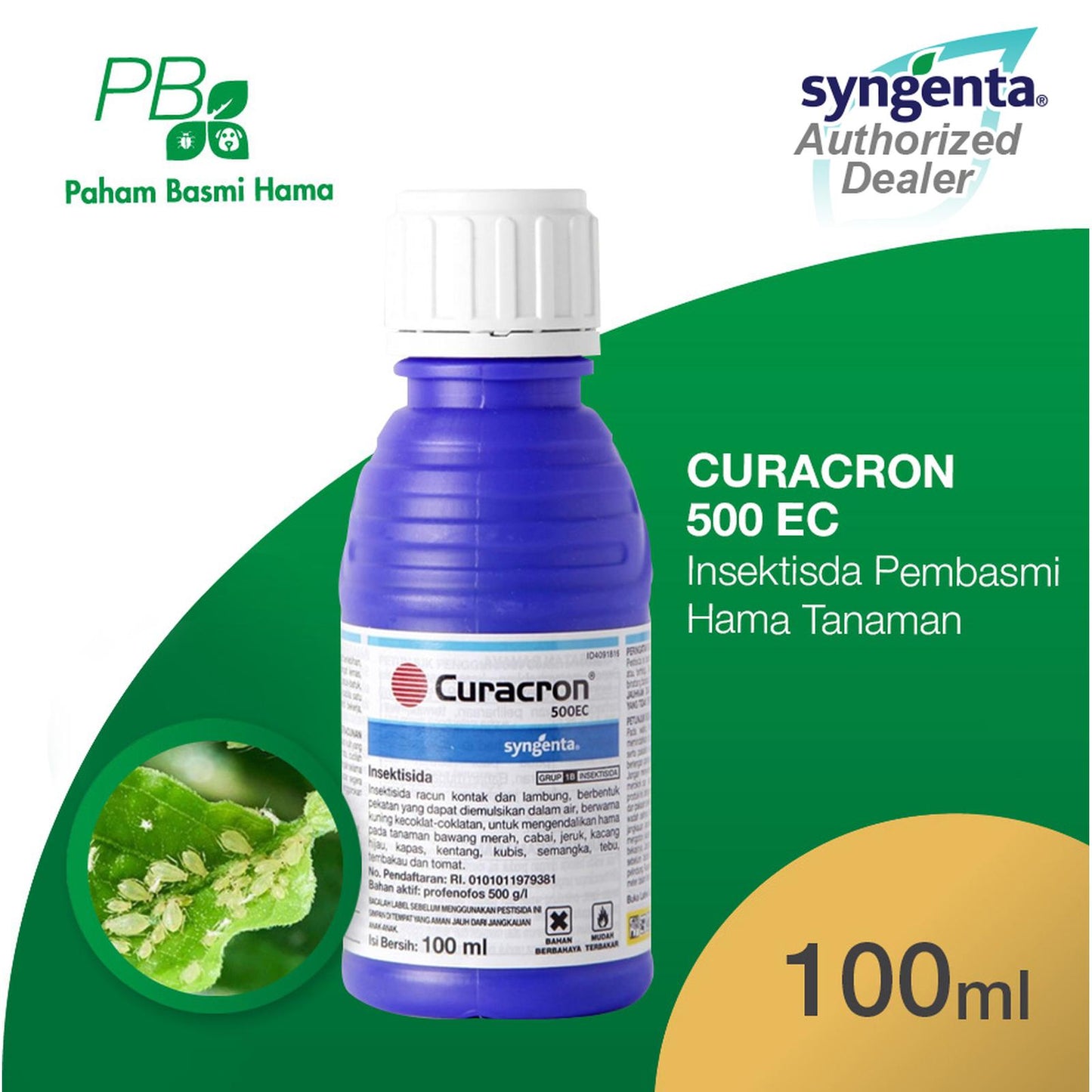 Curacron 500 EC - Insektisda Pembasmi Hama Tanaman - Syngenta - 100 ML