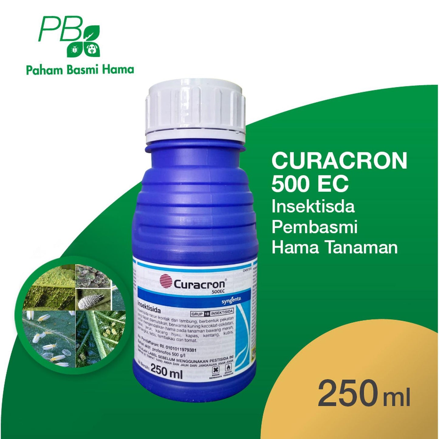 Curacron 500 EC - Insektisda Pembasmi Hama Tanaman - Syngenta - 250 ML