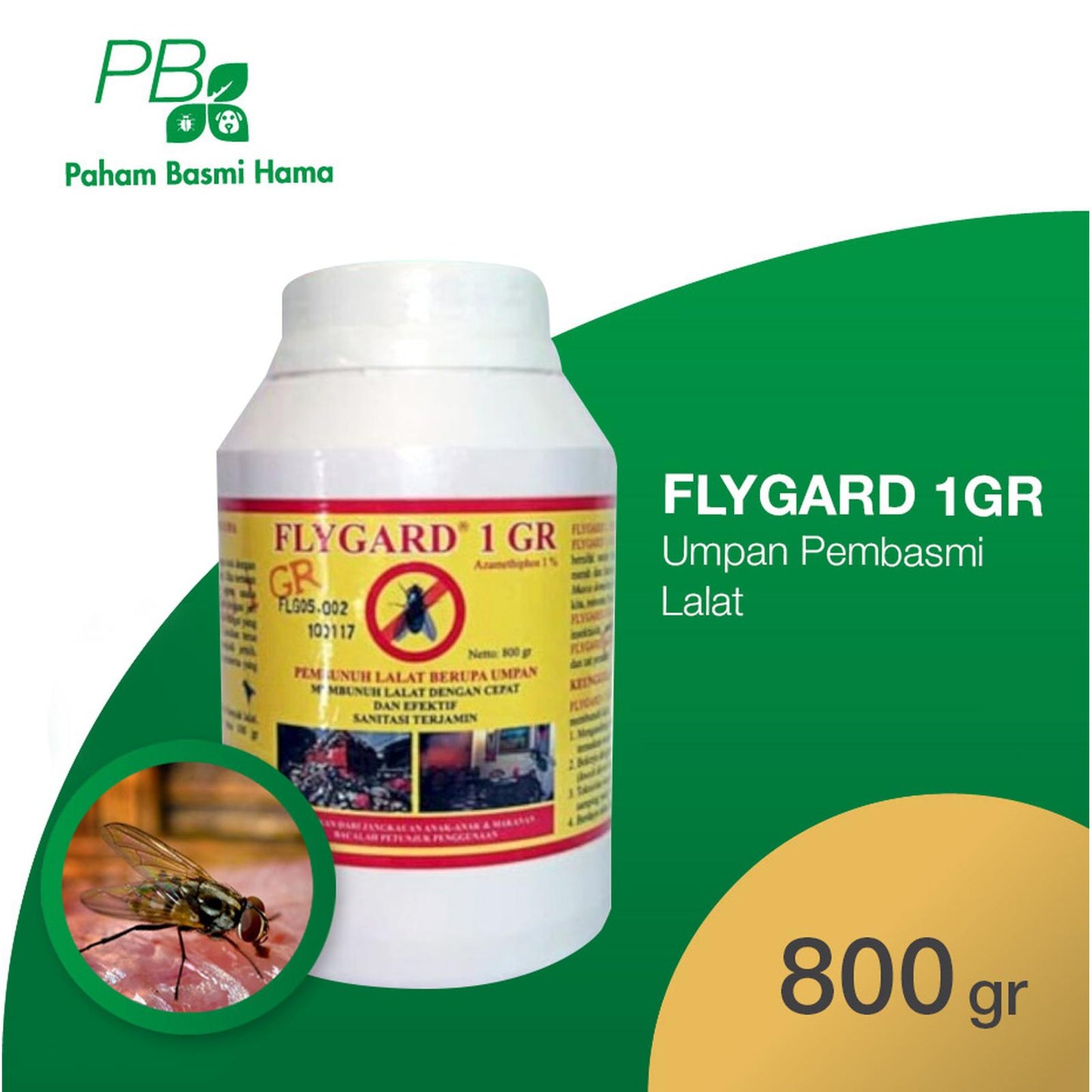 Flygard 1GR - Umpan Pembasmi Lalat - Basmi Lalat - Anti Lalat - 800 Gr