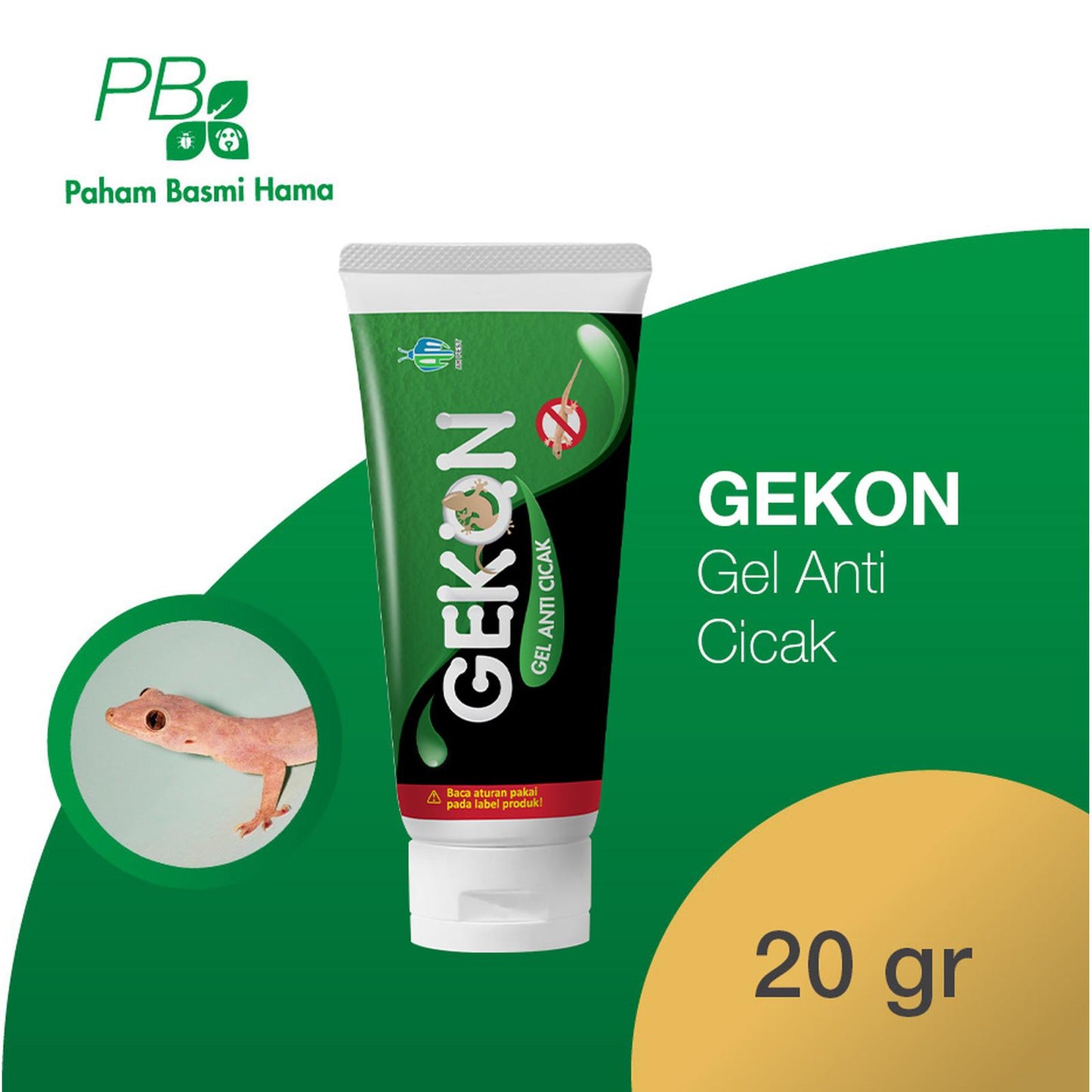 Gekon - Gel Anti Cicak - Basmi Cicak - Racun Cicak - Herbal - 20 Gram