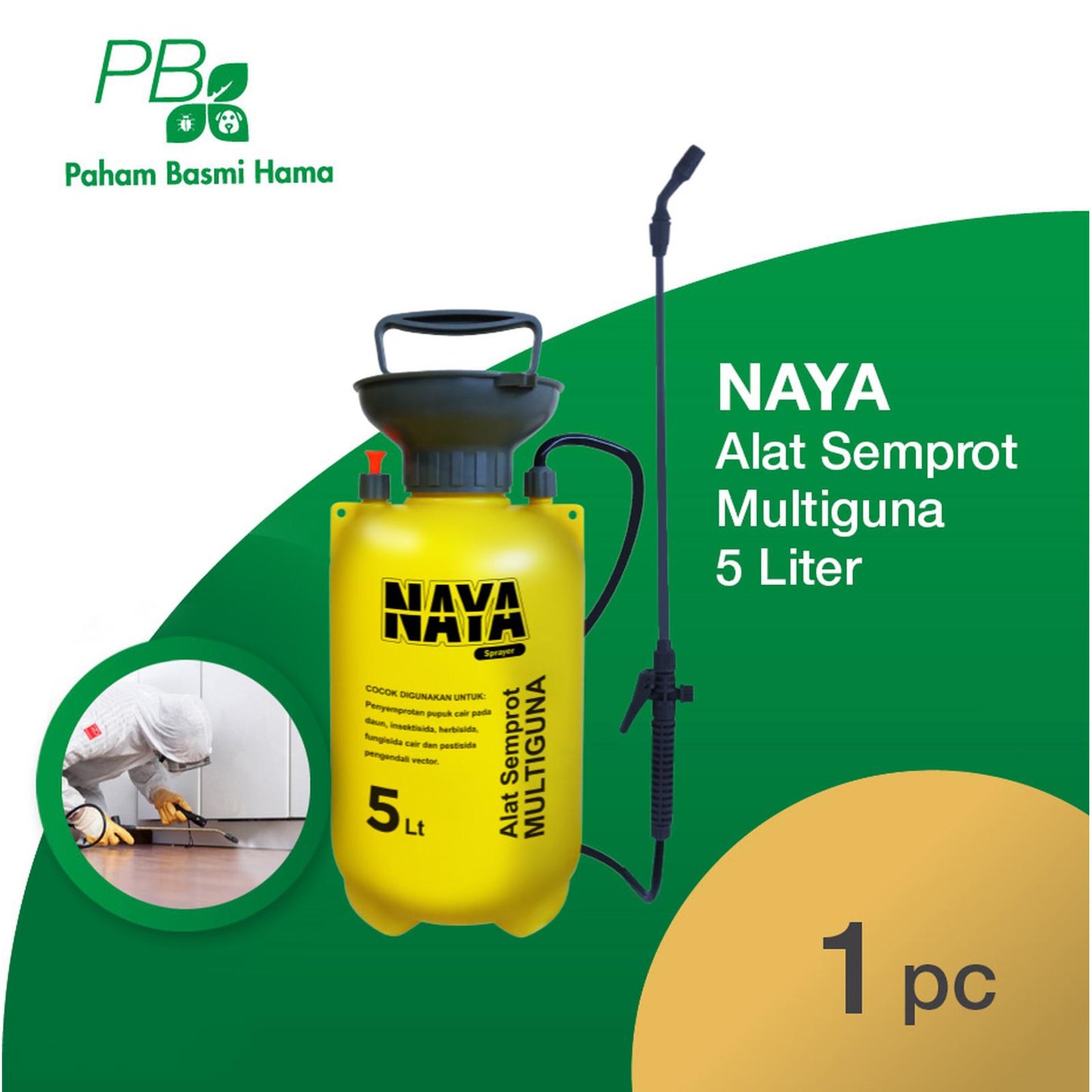 Hand Sprayer - Alat Semprotan - Semprotan Hama - Desinfektan - 5 Liter