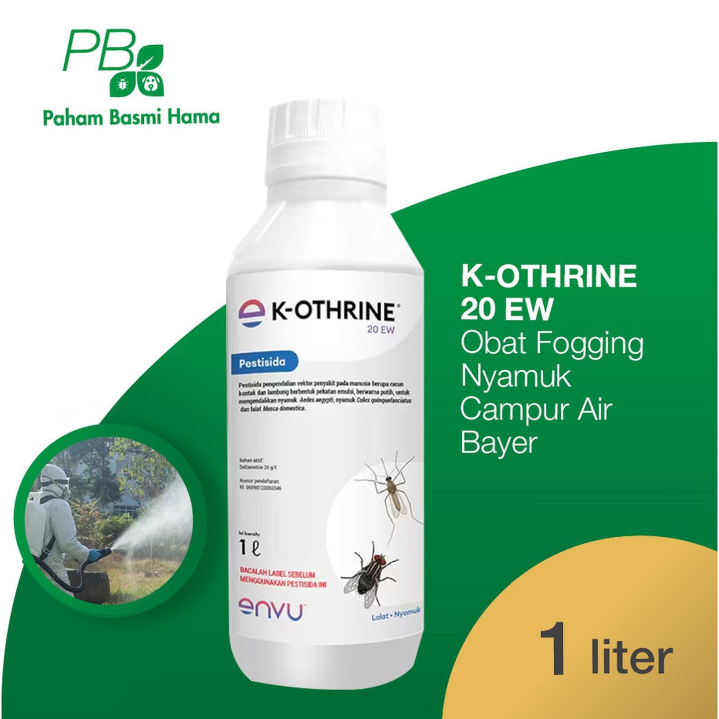 K-Othrine 20 EW - Obat Fogging Nyamuk - Campur Air - Bayer - 1 L