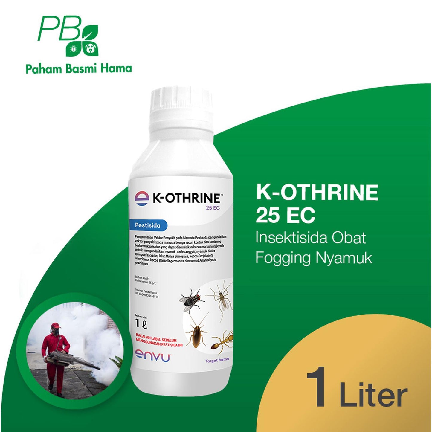 K-Othrine 25 EC - Bayer - Insektisida Obat Fogging Nyamuk - 1 Liter