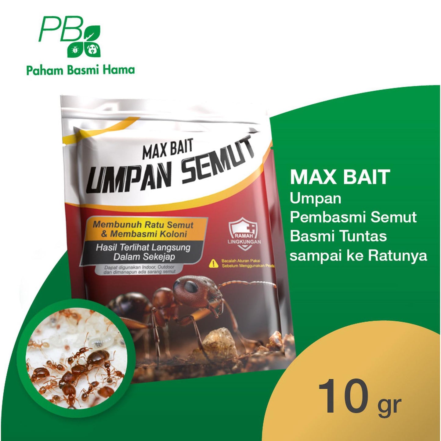Maxbait - Umpan Pembasmi Semut Basmi Sarang Semut - Anti Semut - 10 gr