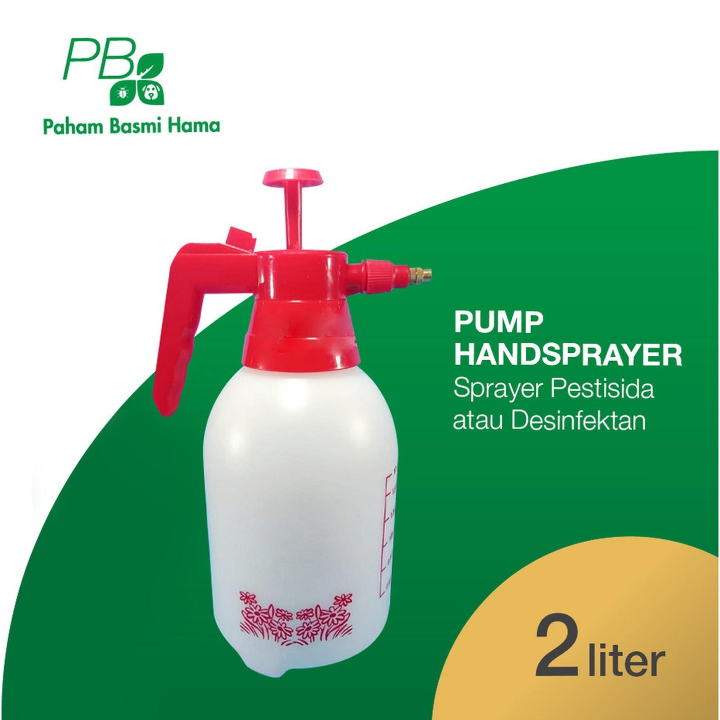 Pump Handsprayer- Sprayer Pompa - Semprotan - Pestisida - Desinfektan - Kapasitas 2 Liter