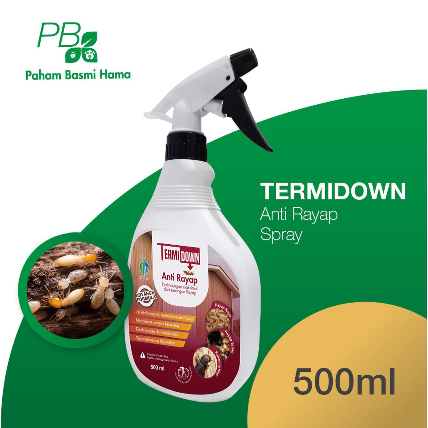 Termidown -Anti Rayap Tanpa Bau , (Paket Lengkap Aplikasi)