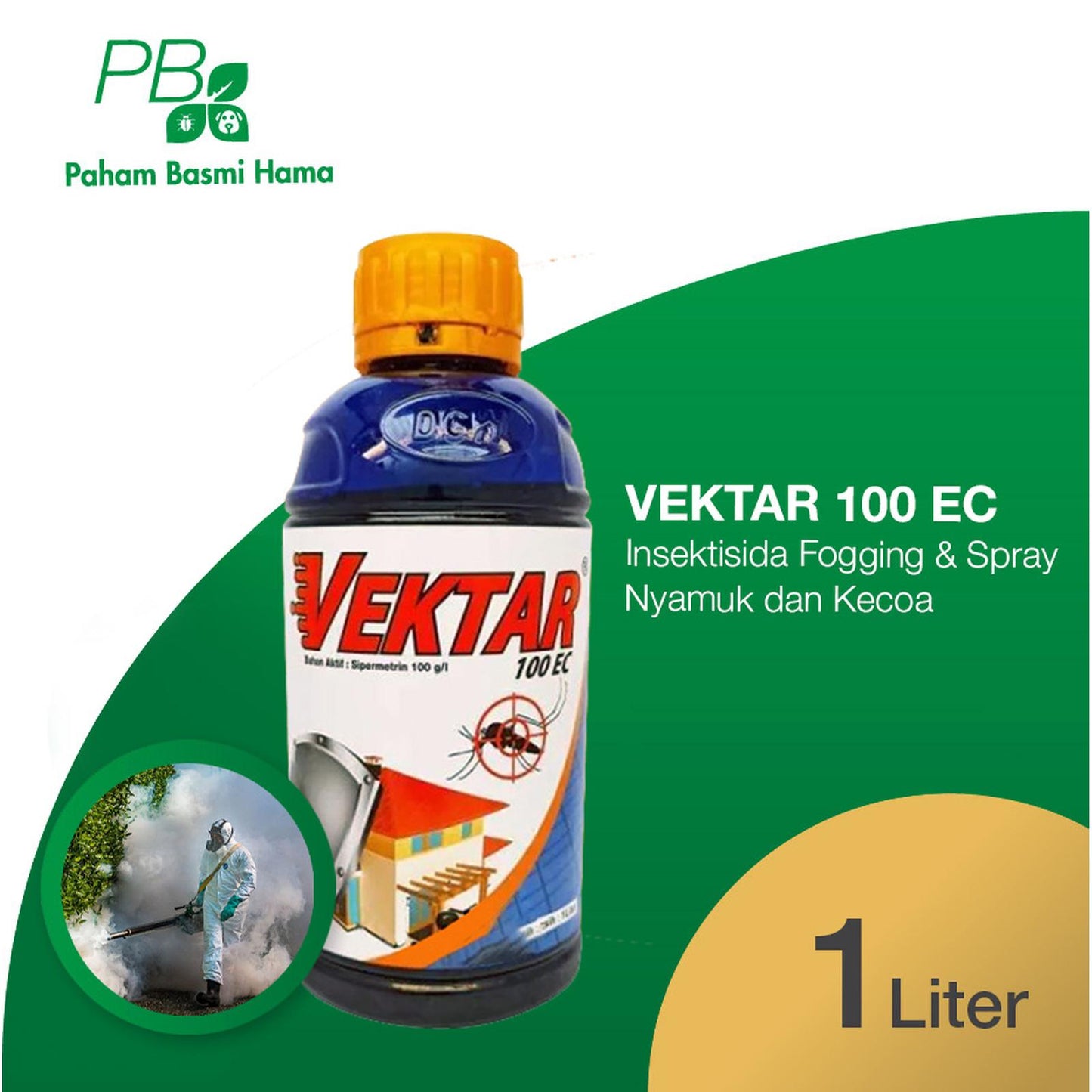 Vektar 100 EC - Insektisida Fogging & Spray - Nyamuk - Kecoa - 1 L