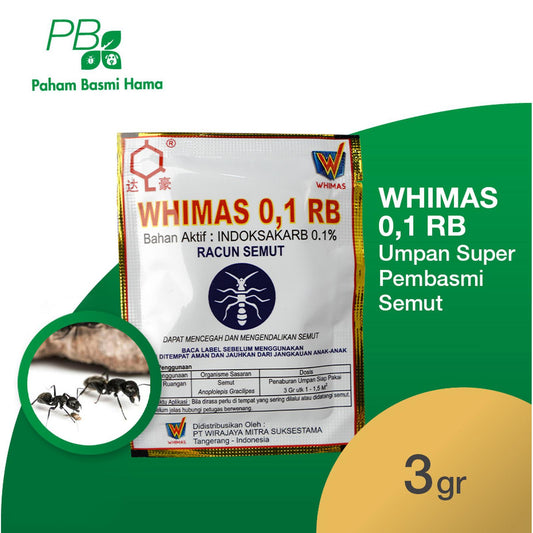 Whimas 0,1 RB - Umpan Pembasmi Semut - Anti Semut - Basmi Semut - Aman - 3 Gr